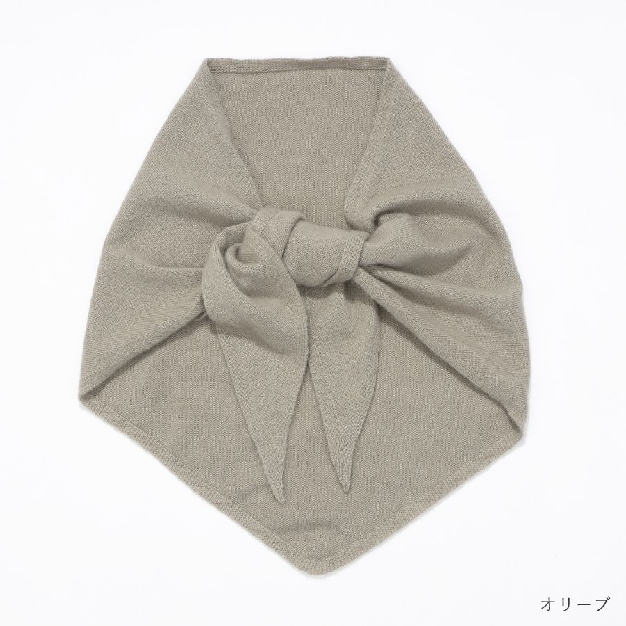 lounge WRAY カシミヤ100スカーフ オリーブ