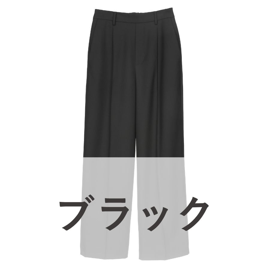 lounge WRAY イージータックパンツ ブラック