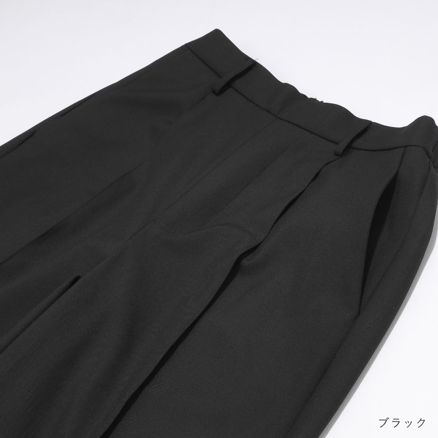 lounge WRAY イージータックパンツ ブラック