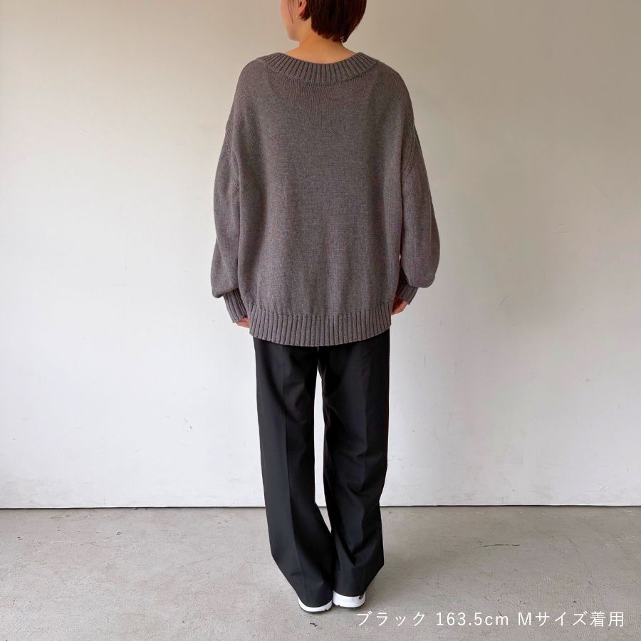 lounge WRAY イージータックパンツ ブラック