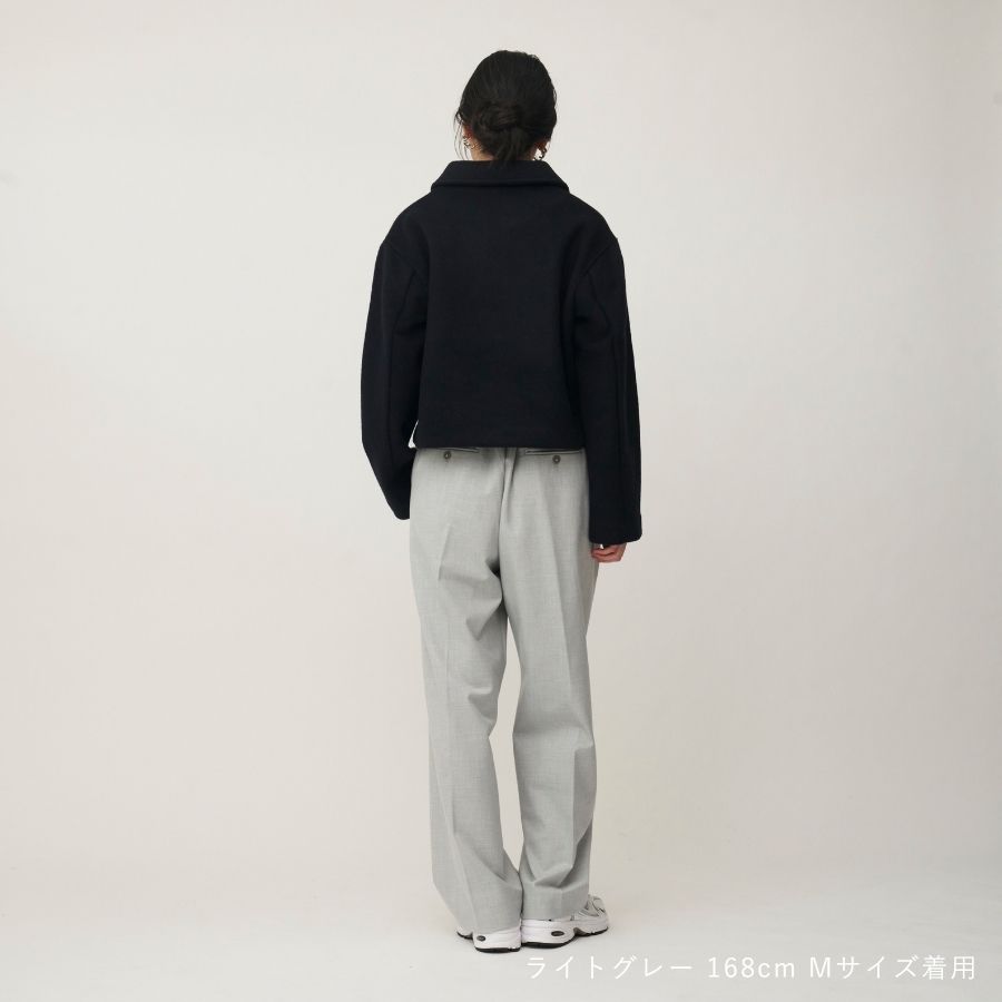 lounge WRAY イージータックパンツ ライトグレー