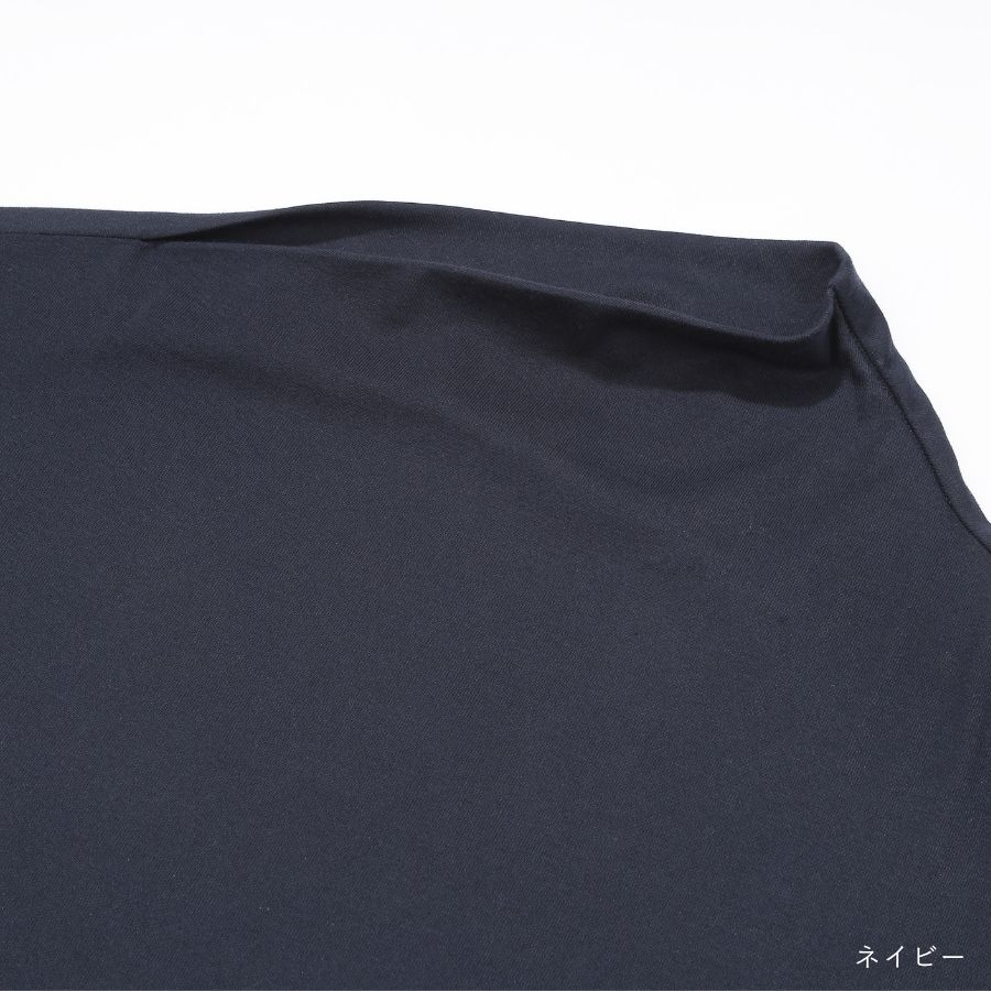 lounge WRAY ソフトタッチアシンメトリーカットソー ネイビー