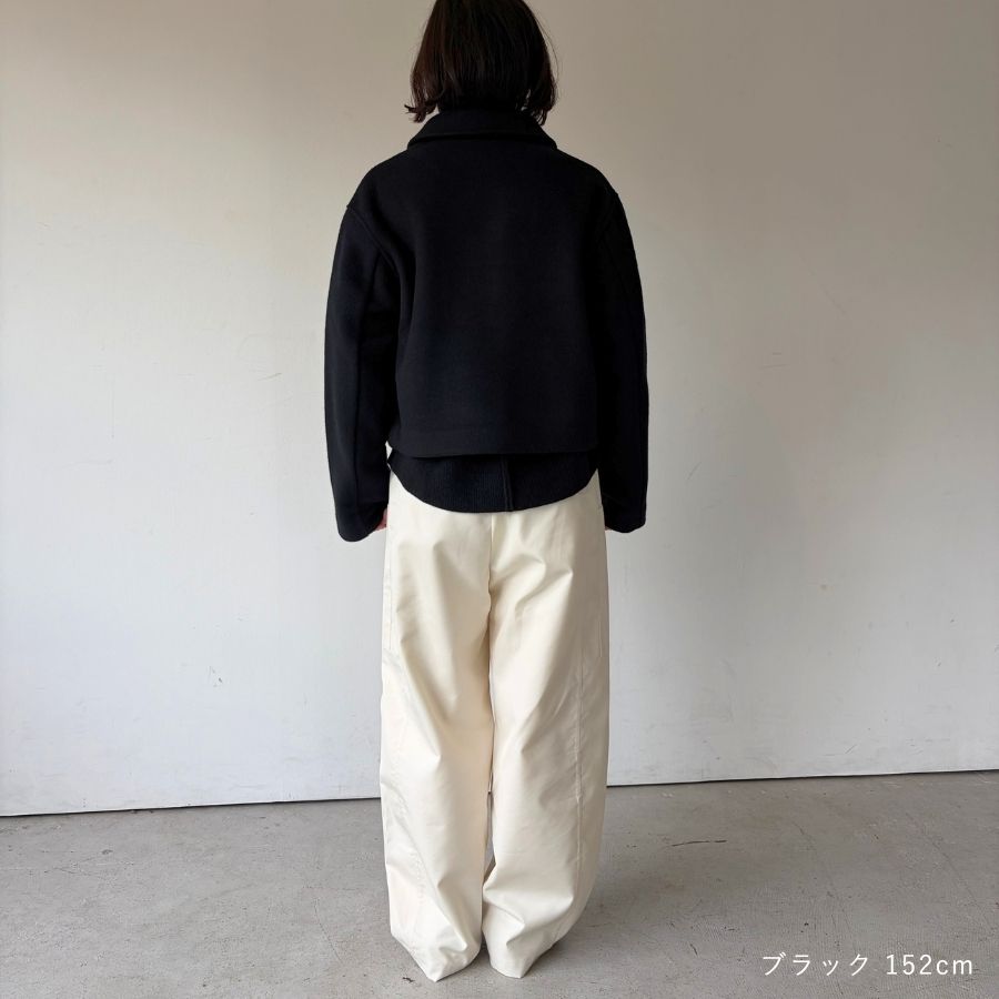 lounge WRAY ソフトウールジャケット ブラック