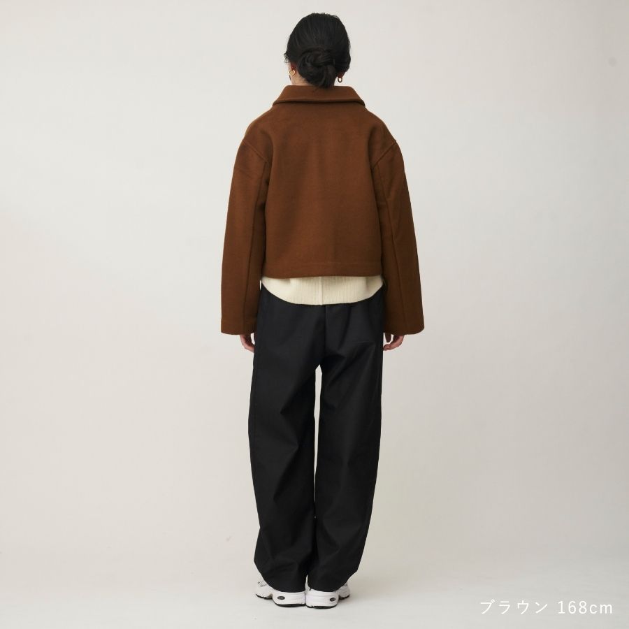 lounge WRAY ソフトウールジャケット ブラウン
