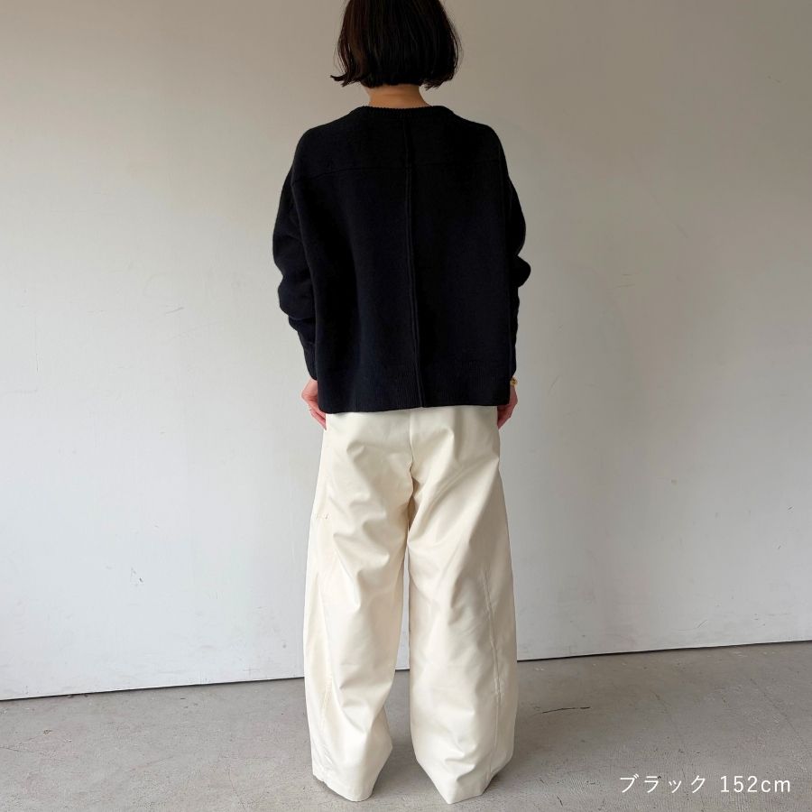 lounge WRAY ウールカシミヤニットトップス ブラック