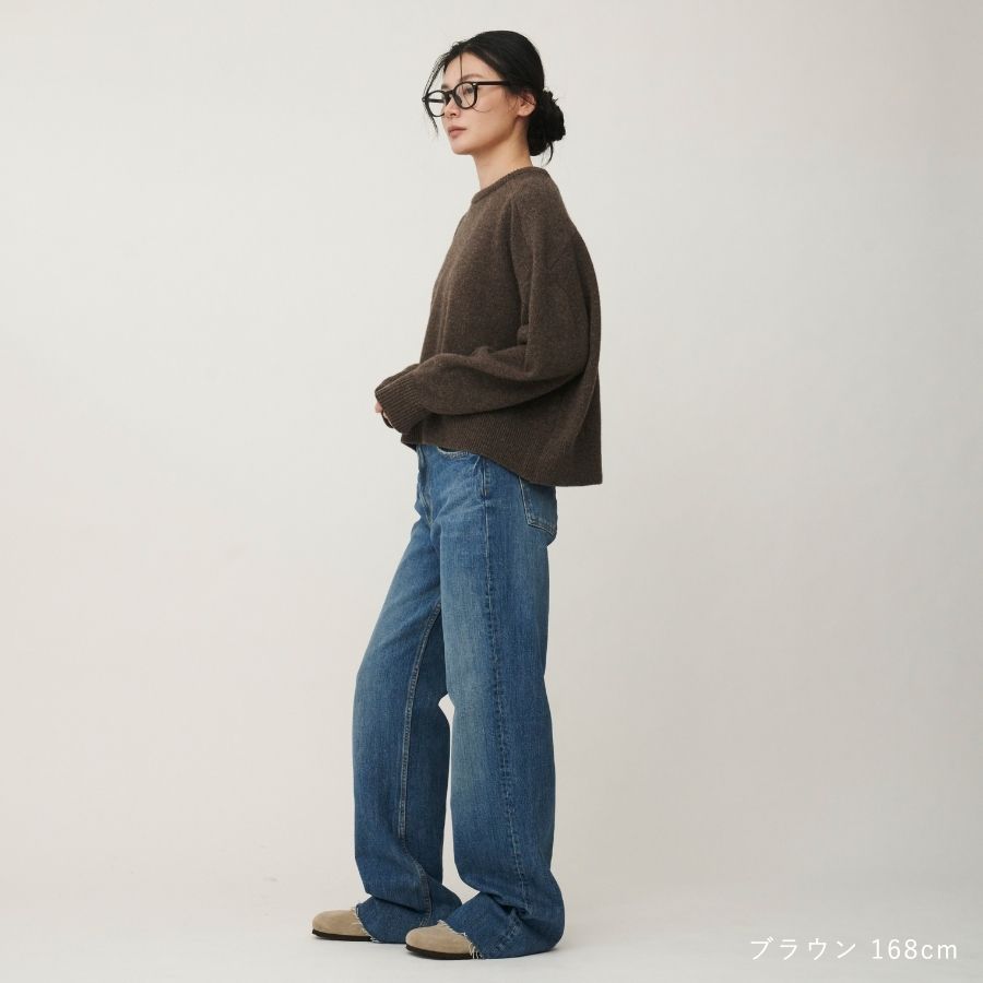 lounge WRAY ウールカシミヤニットトップス ブラウン