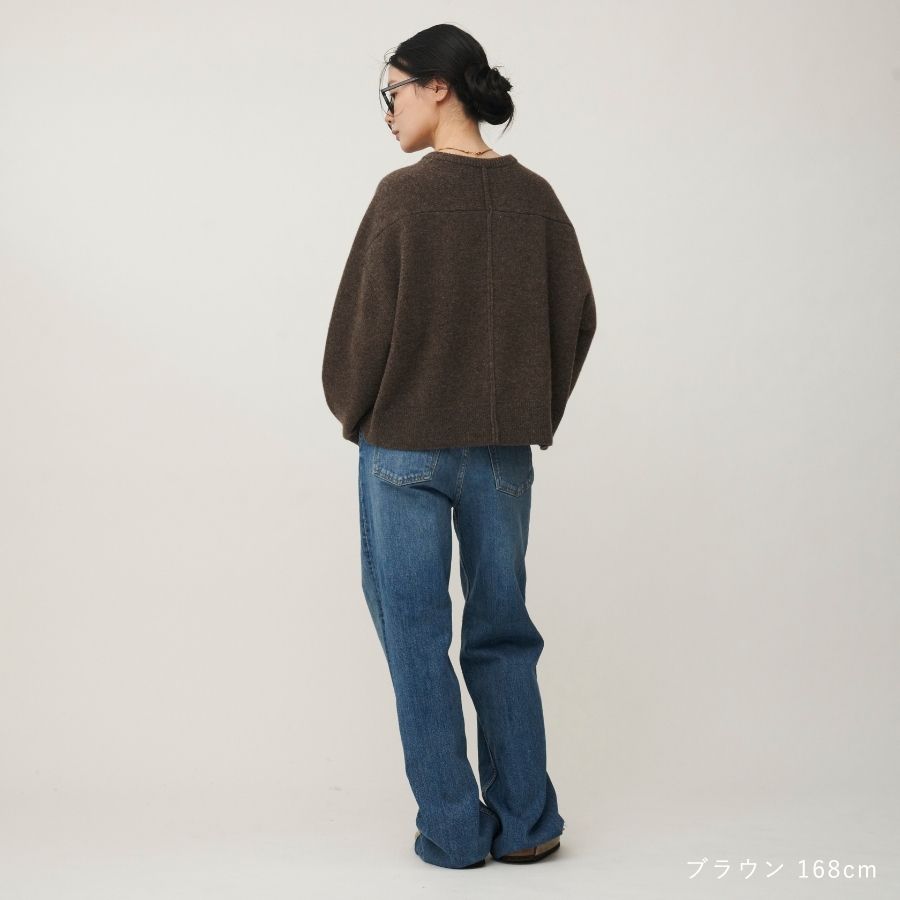 lounge WRAY ウールカシミヤニットトップス ブラウン