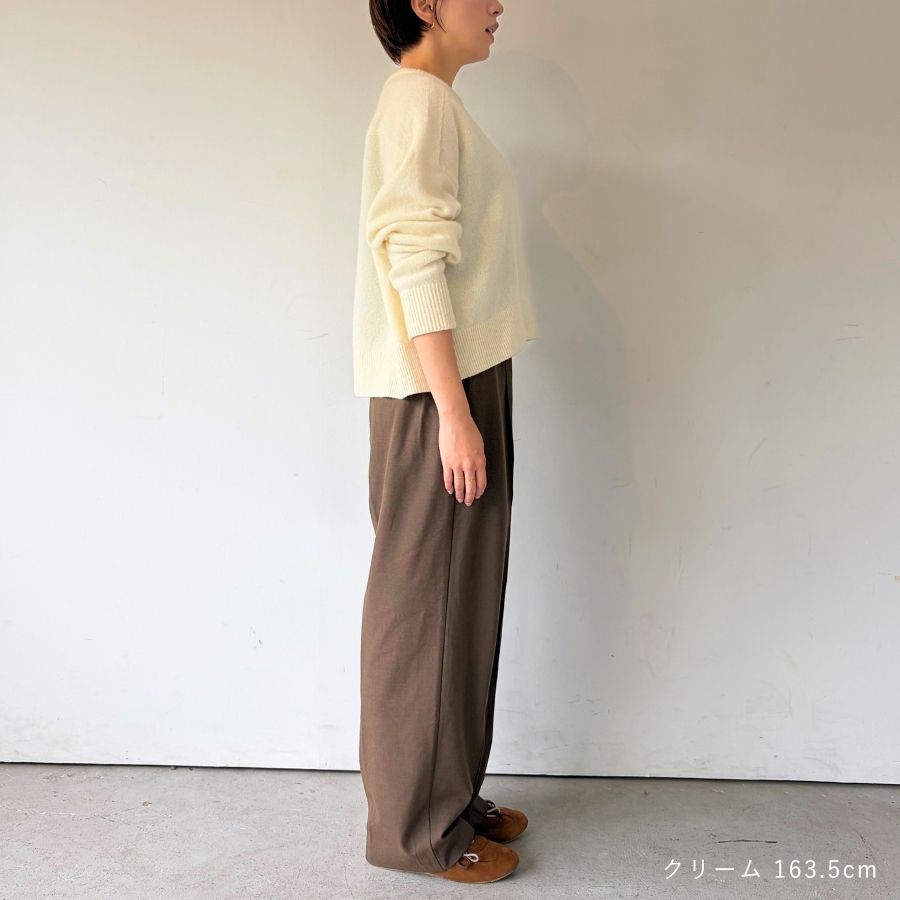 lounge WRAY ウールカシミヤニットトップス クリーム