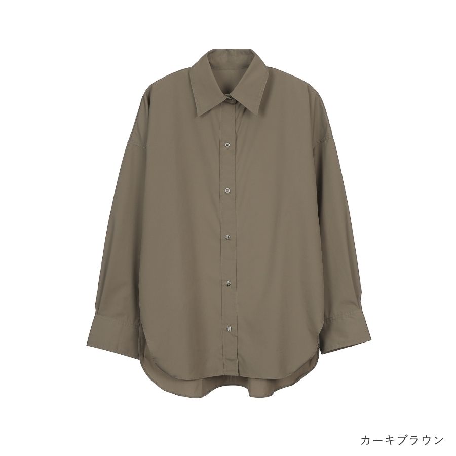 lounge WRAY オーバーサイズシャツ カーキブラウン